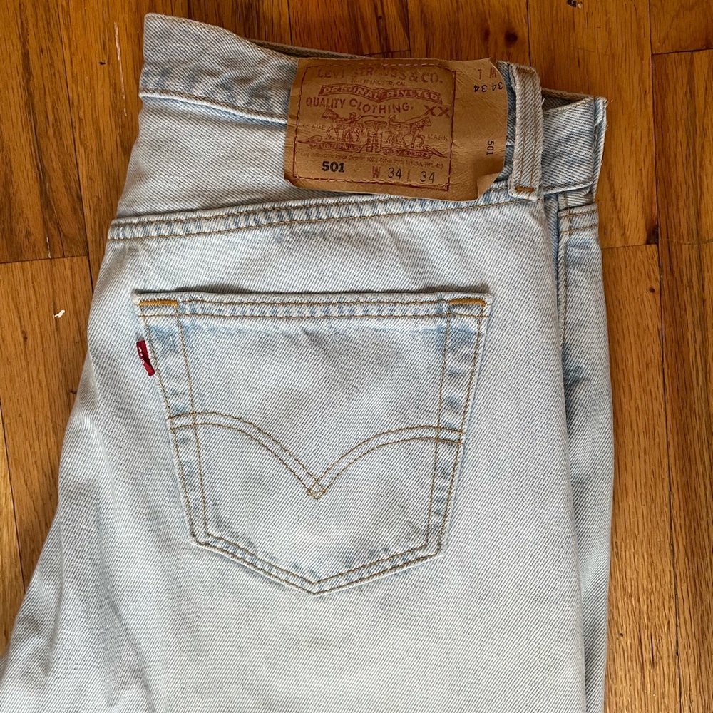 Vintage 501 light wash Levi’s